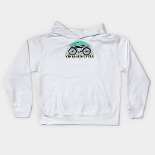 Vintage Bicycle Vintage Colors Kids Hoodie